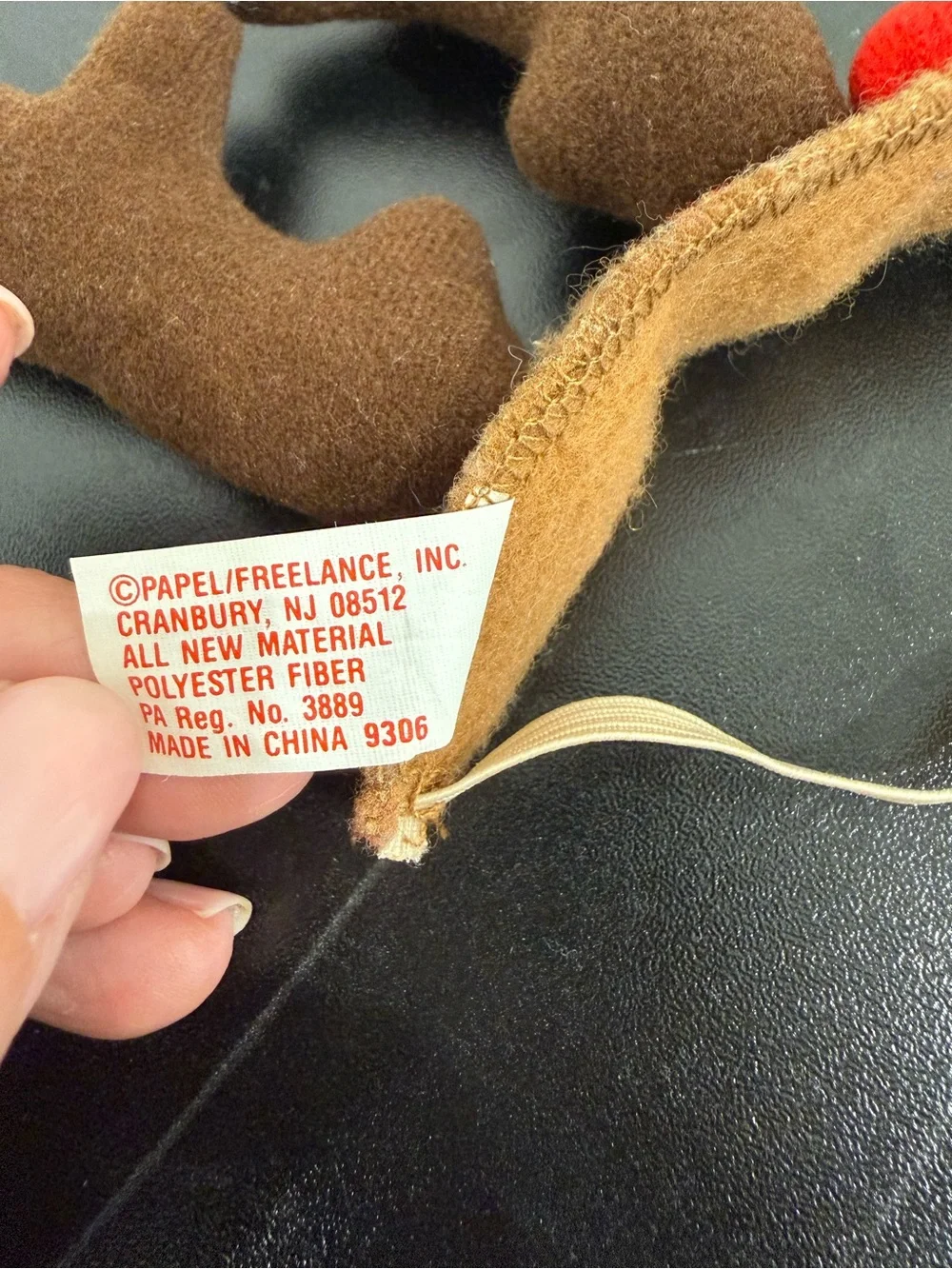 LN Papel pet dog cat Headband Christmas Reindeer Antlers Holly holiday